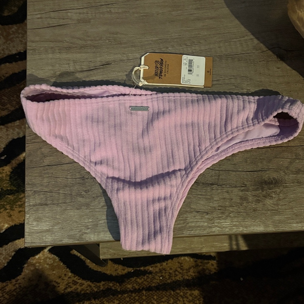 Billabong Light lavender velvet bikini bottom only sz L